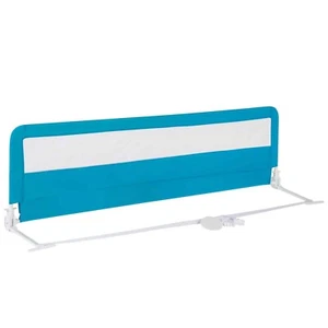 Costway Toddlers Bed Rail Guard 180CM Foldable Baby Bed Rail-Blue - Picture 1 of 5