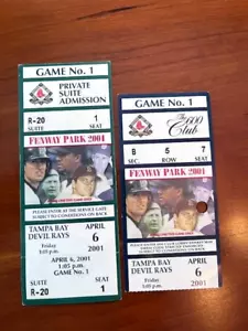 Red Sox opener 4/06/2001 Manny Home Run first at bat as a Boston Red Sox - Picture 1 of 2