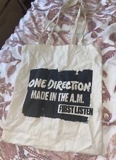 Rare One Direction Made In The AM First Listen Canvas Tote Bag 1D Harry Styles