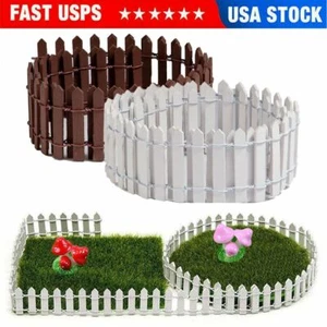 US 91*5cm DIY Mini Small Fence Barrier Wooden Craft Miniature Fairy Garden New - Picture 1 of 14
