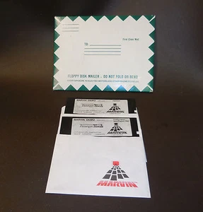 ImageTech Marvin Demo Disks In Vintage 5 1/4" Floppy Disk Mailer MS-DOS - Picture 1 of 4