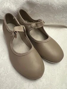 Girls SoDanca Tan Nude Beige Tap Shoes Size 13 - Picture 1 of 2