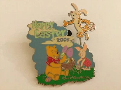 Broche raro Walt Disney World Happy Easter 2005 edição limitada Winnie The Pooh - Imagem 1 de 4