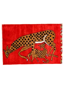 Deer with Baby Rug - Picture 1 of 2