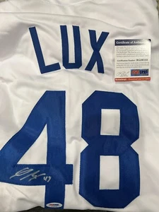 Gavin Lux Autographed Los Angeles Dodgers Jersey  PSA/DNA COA - Picture 1 of 3