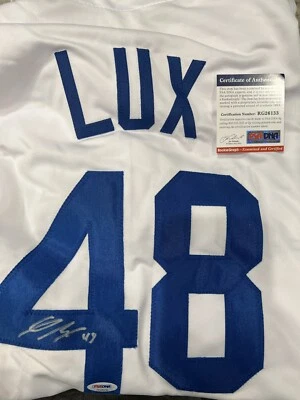 Gavin Lux Autographed Los Angeles Dodgers Jersey  PSA/DNA COA - Image 1 of 3