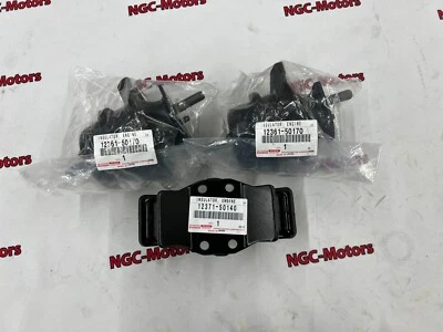 Toyota 12361-50170 12371-50140 Genuine LS430 ENGINE MOTOR MOUNT ＆ Mission Mount - Image 1 of 4
