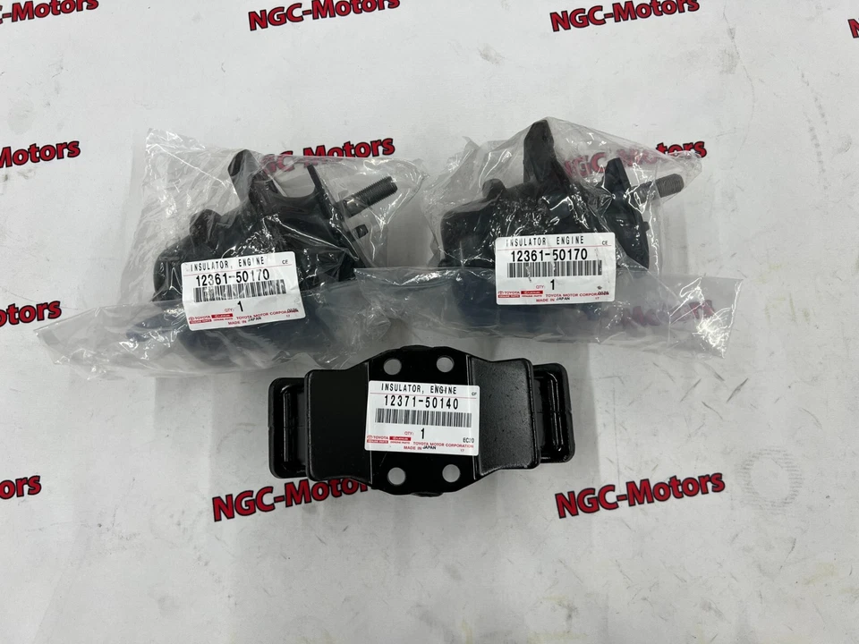 Toyota 12361-50170 12371-50140 Genuine LS430 ENGINE MOTOR MOUNT ＆ Mission Mount - Image 1 of 4