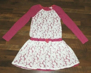 Matilda Jane 435 Friends Forever Bexley Lap Dress Size 14 Lace Overlay Stripes - Picture 1 of 3