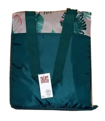 全新带标签 Old Navy 可折叠野餐毯托特包海滩尾门派对火烈鸟 — 第 1/4 张图片