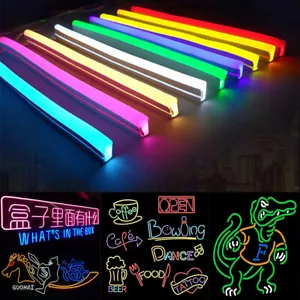 DC12V Flex LED Strip Neon Rope Lights for Valentine Home Bar KTV Sign Shop Decor - Picture 1 of 45