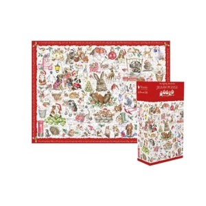 Wrendale Festive Christmas Jigsaw Puzzle - 1000 Piece Puzzle and Guide Poster - Picture 1 of 4