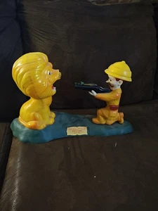 Working Vintage 1960's Mascon Sir Reginald and Lion Play-N-Save Bank Tested  - Picture 1 of 8