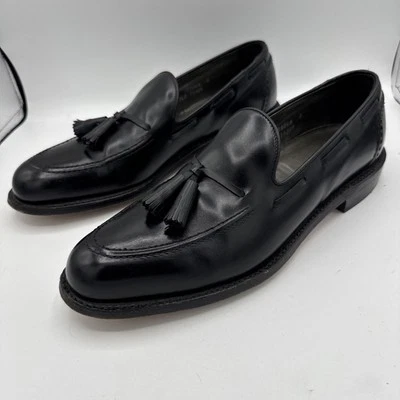 Foot Joy Mens Classics Dress Shoes Black Leather Tasseled Loafers 75309 Sz 11.5A - Image 1 of 4