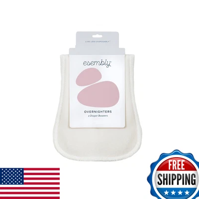 Inserciones de refuerzo de pañales de tela de algodón orgánico para pasar la noche de montaje polar seco Foto 1 de 4