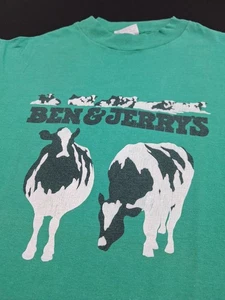 Camiseta vintage años 80 90 Ben & Jerry’s puntada única vacas Vermont mejor talla M/L - Imagen 1 de 18