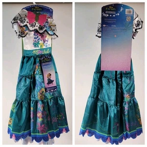 Disney Encanto Mirabel Madrigal Dress Sizes 4-6x Colorful Costume Dress NWT - Picture 1 of 9