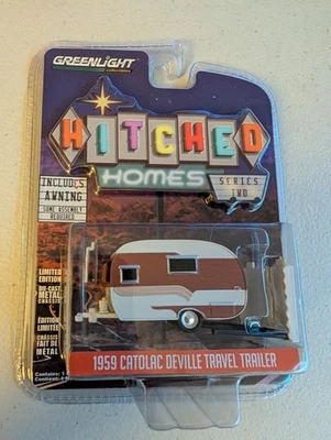 Greenlight 1/64 Hitched Homes 1959 Catolac Deville Travel Trailer Series Two - Image 1 of 2