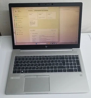 Notebook HP Elitebook 755 G5 Ryzen 7 2700U 16GB NVMe FULLHD 15.6" schermo giallo - Immagine 1 di 4