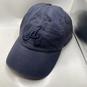 Cappello Atlanta Braves 47 marca Clean Up Strapback blu cotone papà pulito slouch - Foto 1 di 12