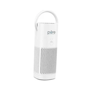  PureZone Mini Portable Air Purifier - True HEPA Filter Cleans Air, Helps White - Picture 1 of 7