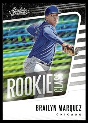 2021 Panini Absolute Rookie Class Brailyn Marquez Chicago Cubs #RC-1 - Image 1 of 2