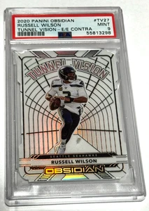 2020 Obsidian Russell Wilson Tunnel Vision Electric Etch Contra Case Hit PSA 9 - Picture 1 of 2