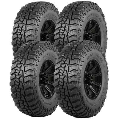 (QTY 4) 33x12.50R15LT Mickey Thompson Baja Boss M/T 108Q LRC Black Wall Tires - Image 1 of 4