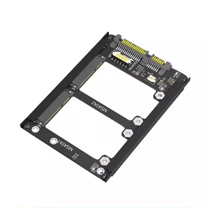 PCB Black Duals MSATA Sata SSD To 2.5In Sata Adapter MSATA To Sata Converter - Afbeelding 1 van 8