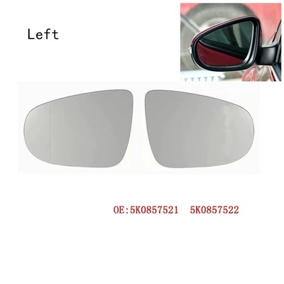 Espejo retrovisor lateral izquierdo cristal para Volkswagen Golf 6 2009-2013 Foto 1 de 4