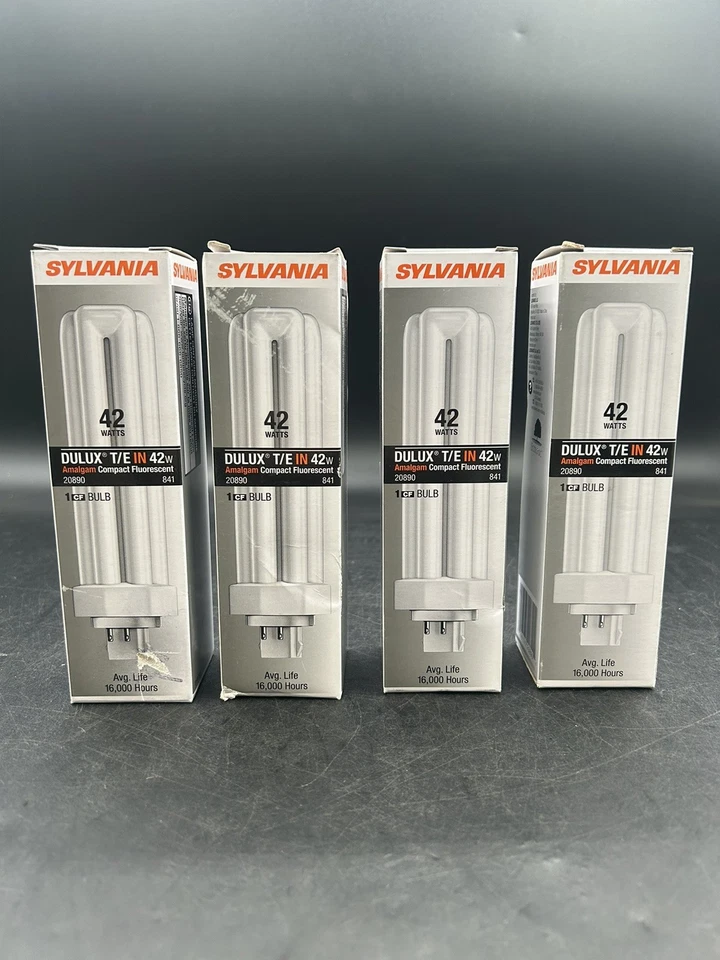 5 SYLVANIA 20890 Compact Fluorescent 4 Pin Triple Tube 4100k 42 W Light Bulb