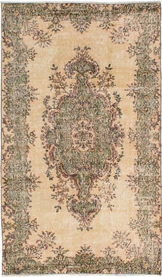 3'11" x 6'7" Vintage Hand Knotted Area Rug Traditional Oriental Wool Carpet - Image 1 of 2