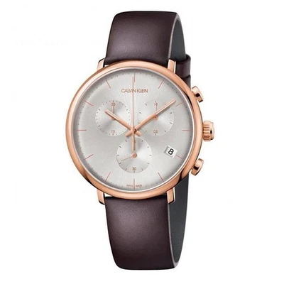 Orologio CALVIN KLEIN Uomo High Noon cronografo pelle marrone - Immagine 1 di 2