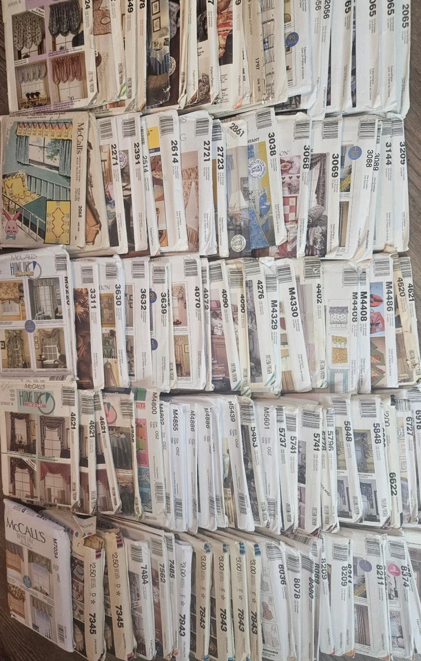 McCalls Craft Sewing Patterns Curtains Valance Home Decor Kitchen Bathroom U-pik - Image 1 of 1