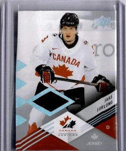 Tarjeta Jersey JAKE FURLONG #1 2024 Upper Deck Team Canada Juniors - Imagen 1 de 2