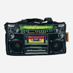 De colección 2000 III Paquete Negro Boom Box Altavoces Cartera Bolso de Mano Hip Hop y2k FUNCIONA - Imagen 1 de 23