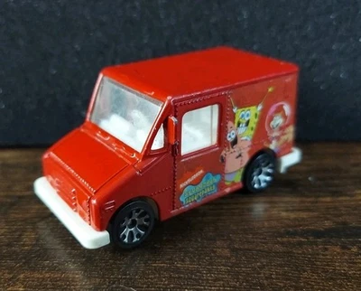1999 Matchbox Delivery Service Spongebob Squarepants RED 1:68 Diecast 2.5" TRUCK - Image 1 of 4