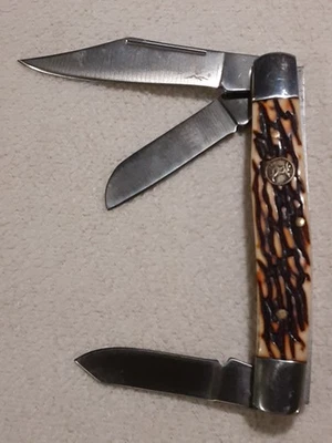 STOCKMAN ER-323 CUSTOM DESIGN STAINLESS ELK RIDGE FOLDING KNIFE - Image 1 of 4