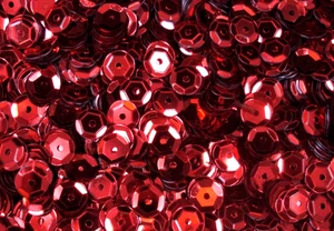 Sequins Metallic 6mm Red 25g DIY Crafts Sewing Dressmaking Embellishments - Picture 1 of 1