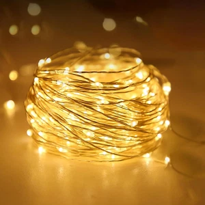Timer Led String Lights,1 Pack Battery Powered Starry Fairy Mini Light,Battery O - Picture 1 of 12