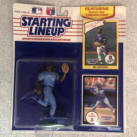1990 BO JACKSON KANSAS CITY ROYALS STARTING LINEUP ACTION FIGURE 2 CARDS Cover