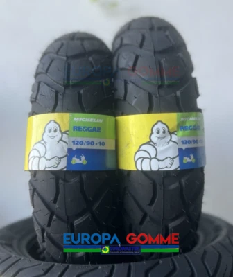 COPPIA 120/90-10 57J + 130/90-10 61J MICHELIN RAGGAE DOT 2025 GOMME HEXAGON - Bild 1 von 4