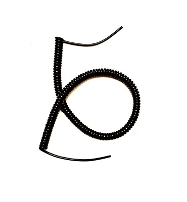 ADVANCED RETRACTABLE CABLES LTD 6 CORE 26awg (0.14sqmm) COILED BLACK PUR CONTROL CABLE 750mm (29") COIL LENGTH #