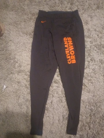 Nike Cleveland Browns Dri-Fit Pants Men’s SIZE M Zip Pockets Cover