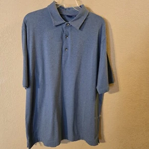 Foot Joy Men's Blue Short Sleeve Polo Shirt XL Pima Cotton/Spandex - Picture 1 of 4