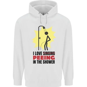 I Love Peeing in the Shower Funny Rude Childrens Kids Hoodie - Picture 1 of 80