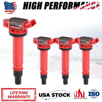 4 bobinas de encendido mejoradas para Toyota Tacoma 2005-2017 2,7 L 90919-02248 UF495 Foto 1 de 4