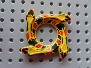 LEGO 1 x Ninjago Spinner Ring Aufsatz Schlange 98342pb04 gelb 9567 	Fang-Suei - Bild 1 von 1
