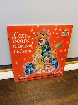CARE BEARS 12 DAYS OF CHRISTMAS NMint Kid Stuff Read Along Book Record Set - Image 1 of 3