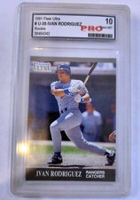 1991 Fleer Ultra Update Ivan Rodriguez  Rookie Card Pro Gem-MT 10